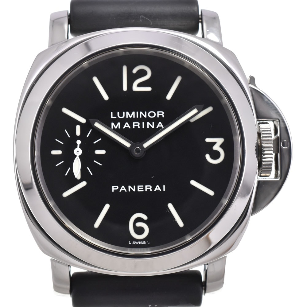 値下 パネライ PANERAI PAM00001 ルミノールマリーナ スモールセコンド 手巻き メンズ 良品 Q#146367