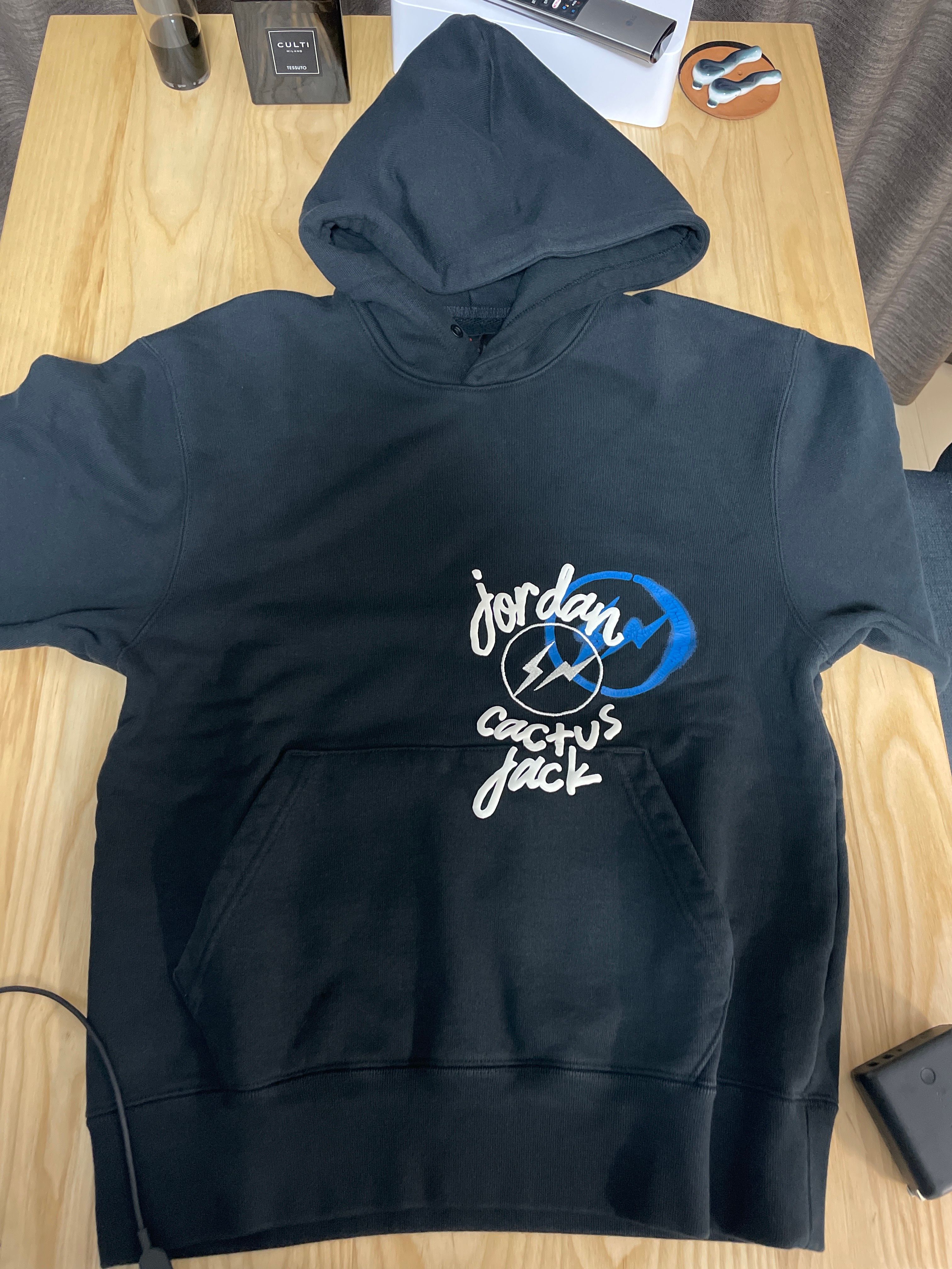 Air Jordan Travis Scott Fragment Hoodie "Black"