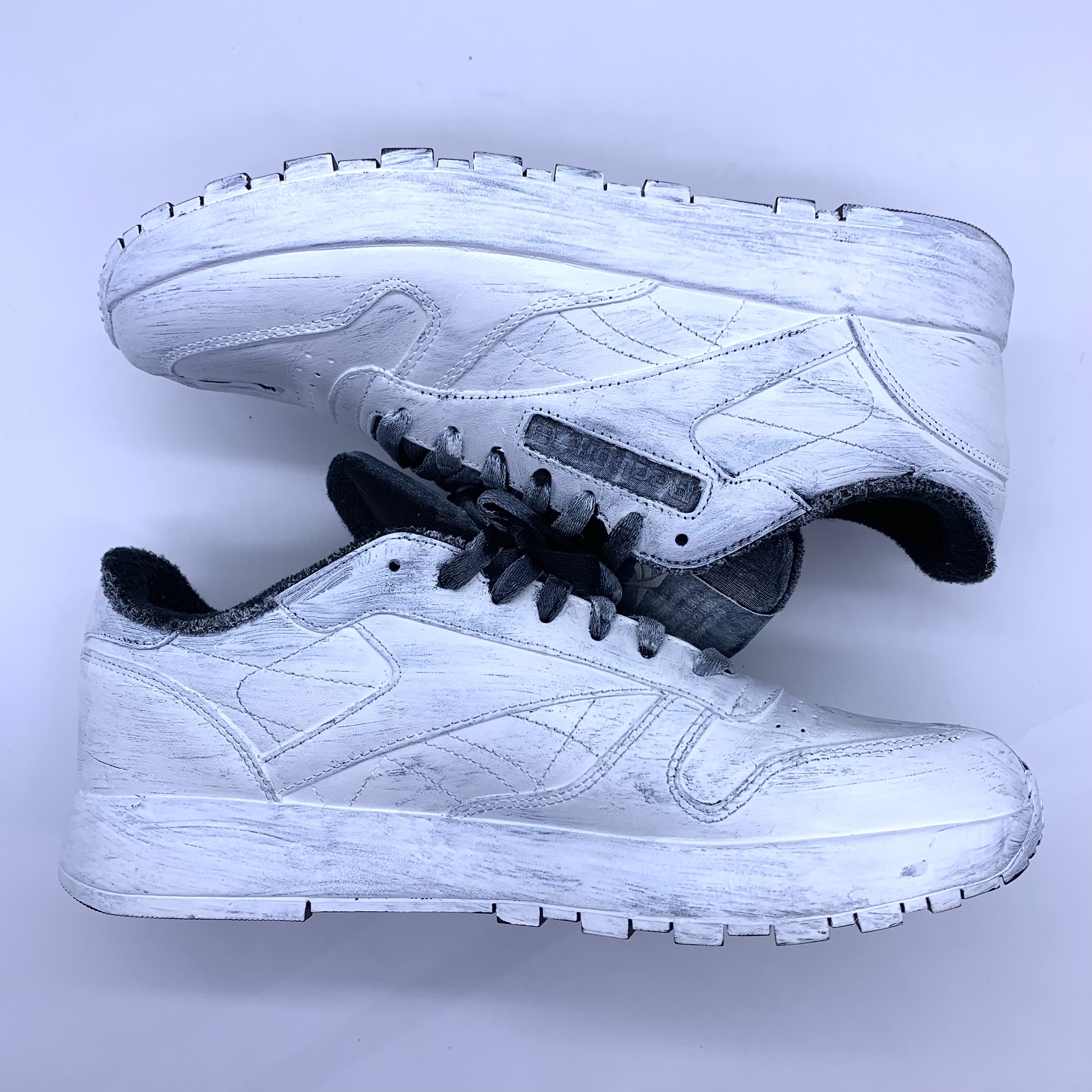 A (未使用に近い)】Maison Margiela × Reebok Classic Leather Tabi
