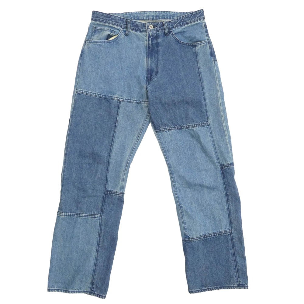 BEAMS ビームス デニムパンツ 11-21-1435-803 クレイジー 5ポケット デニム パンツ インディゴブルー系 L【中古】