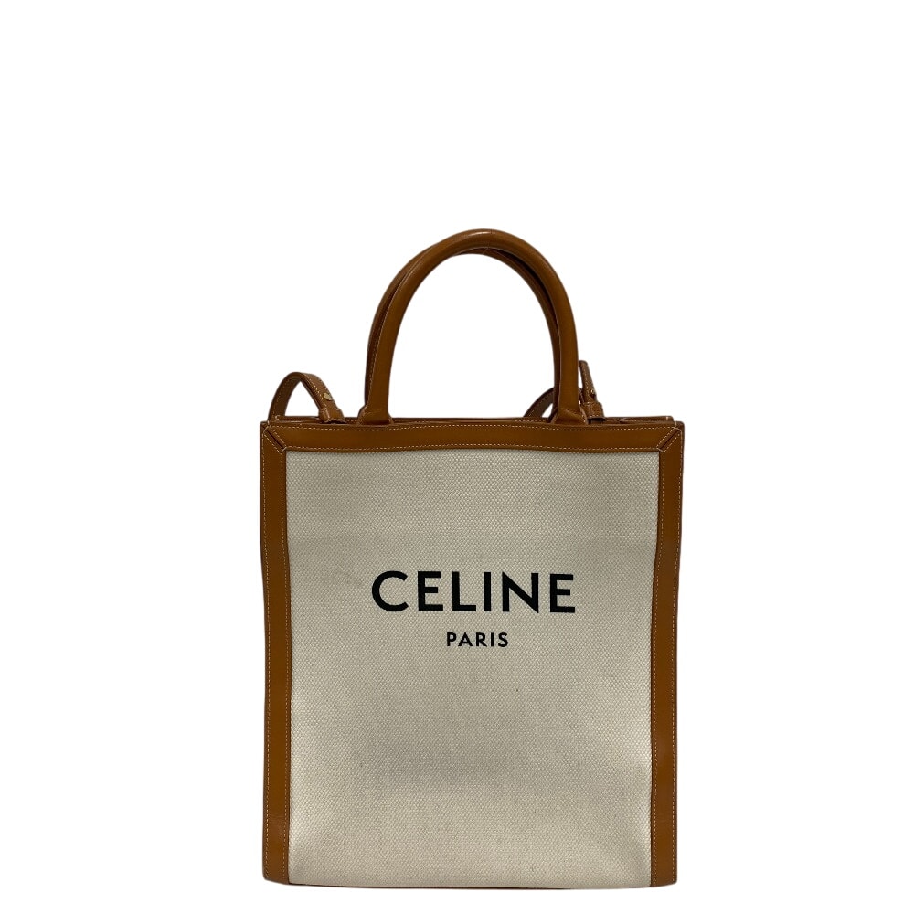 セリーヌ CELINE ハンドバッグ バーティカルカバ 2wayショルダーバッグ ベージュ