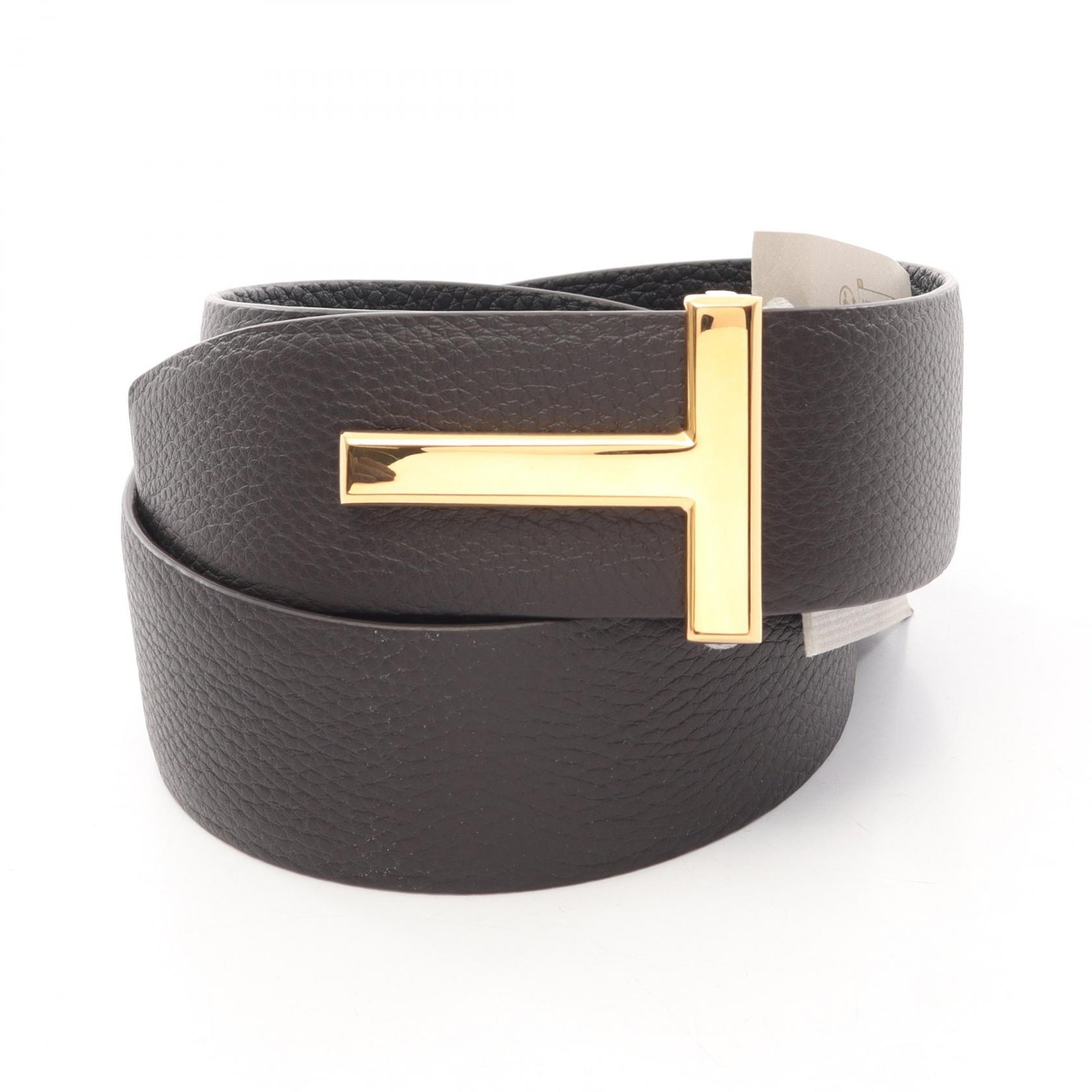 トムフォード TOM FORD Tアイコン ゴールド金具 リバーシブル ベルト 衣料品 レザー メンズ ブラウン系 / ブラック系 TB178LCL236GENB95 【新品】