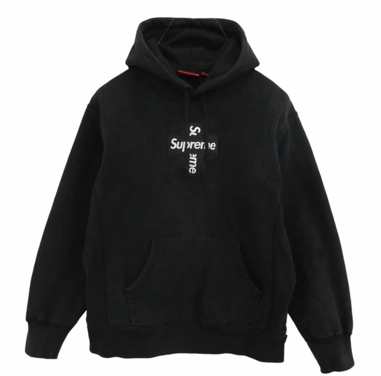 Supreme ボックスロゴ 黒 シュプリーム　Boxlogo Supreme Cross Box Logo Hooded Sweatshirt 