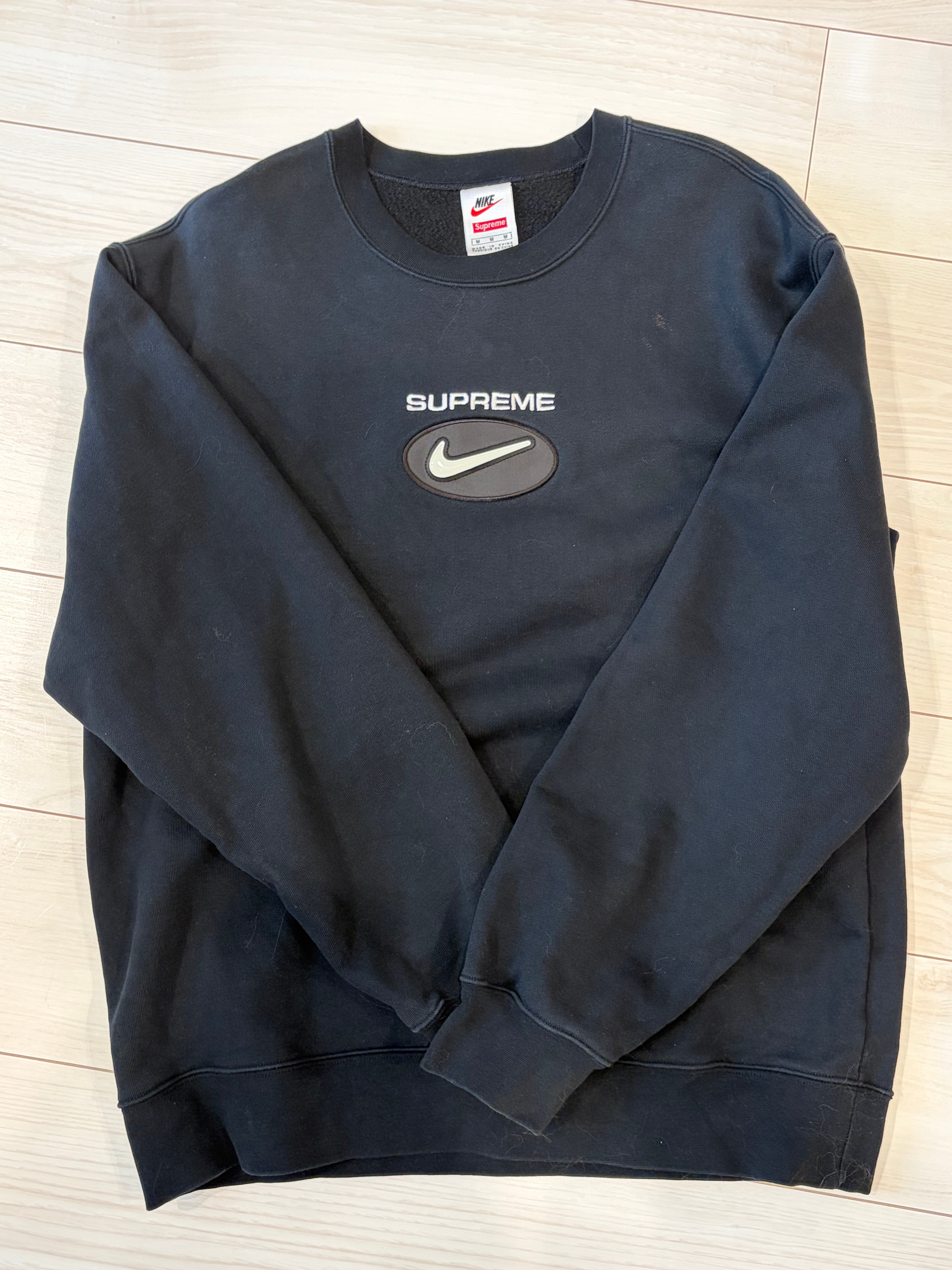 supreme nike jewel crewneck black