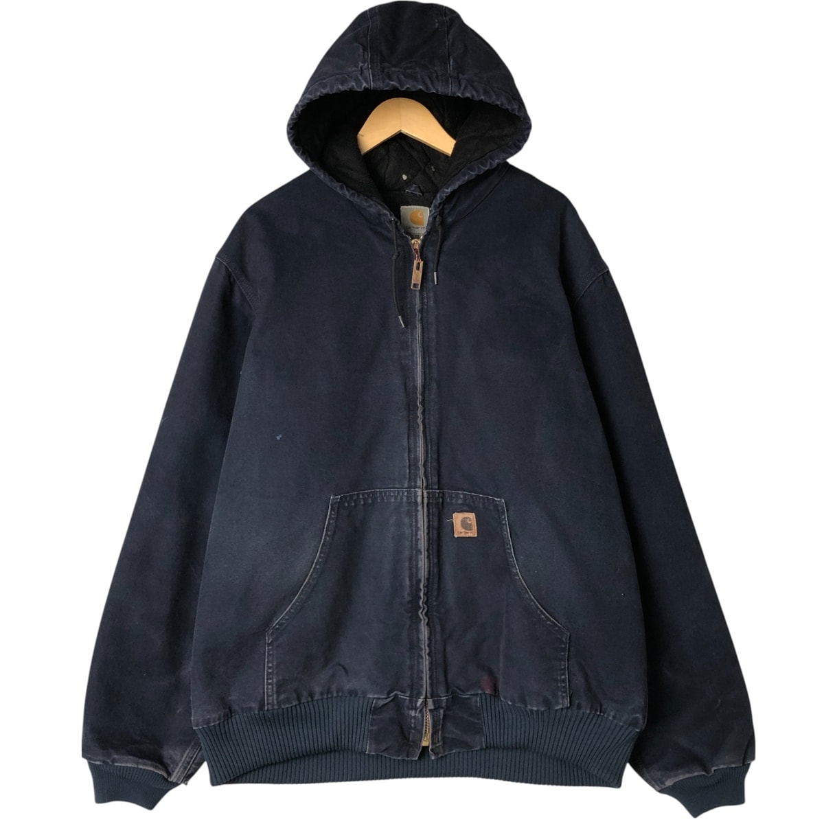 古着 00年代 カーハート Carhartt アクティブジャケット ダックフルジップパーカー メンズXL相当/eaa555306