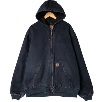 古着 00年代 カーハート Carhartt アクティブジャケット ダックフルジップパーカー メンズXL相当/eaa555306