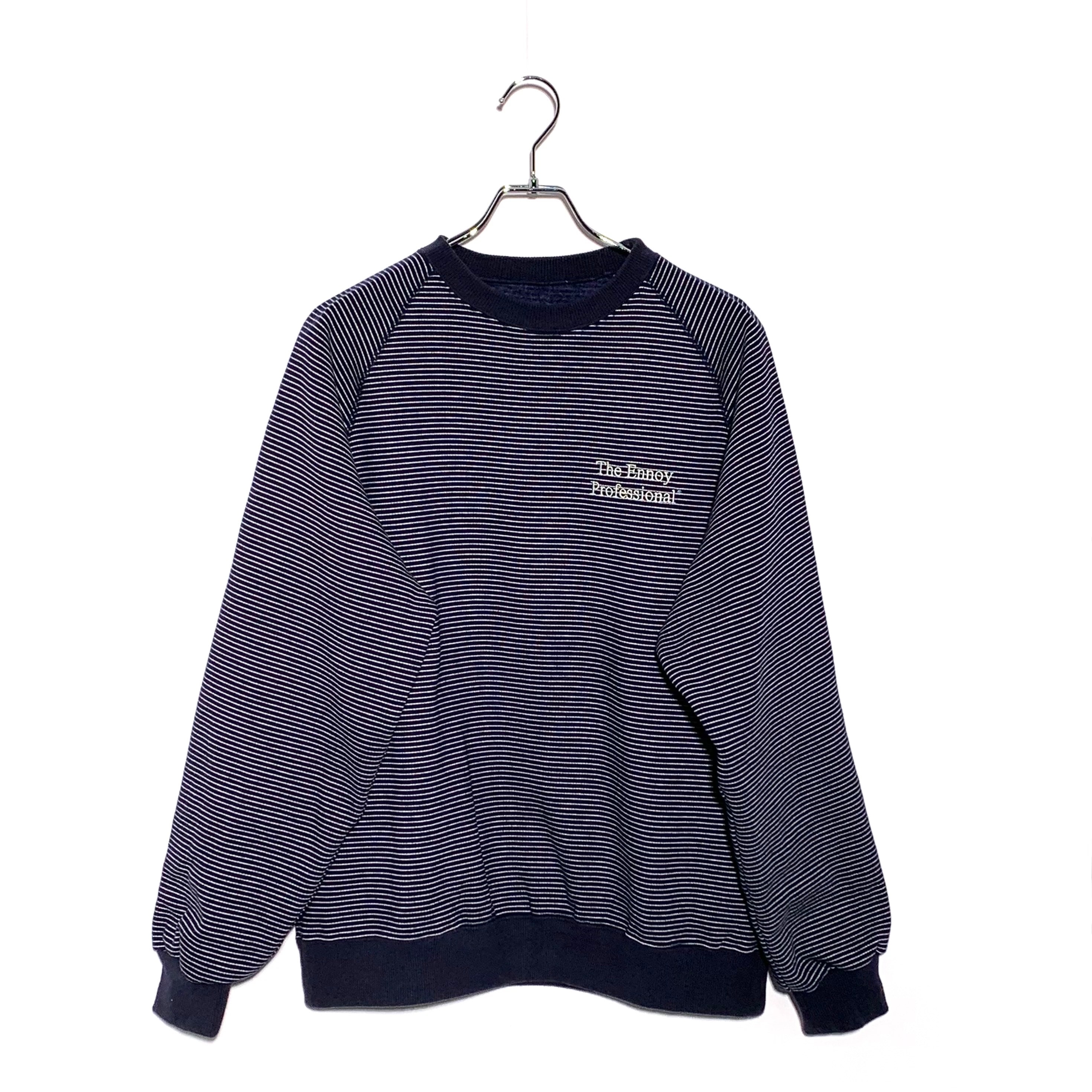 ENNOY Border Crew Neck Sweat "Navy"