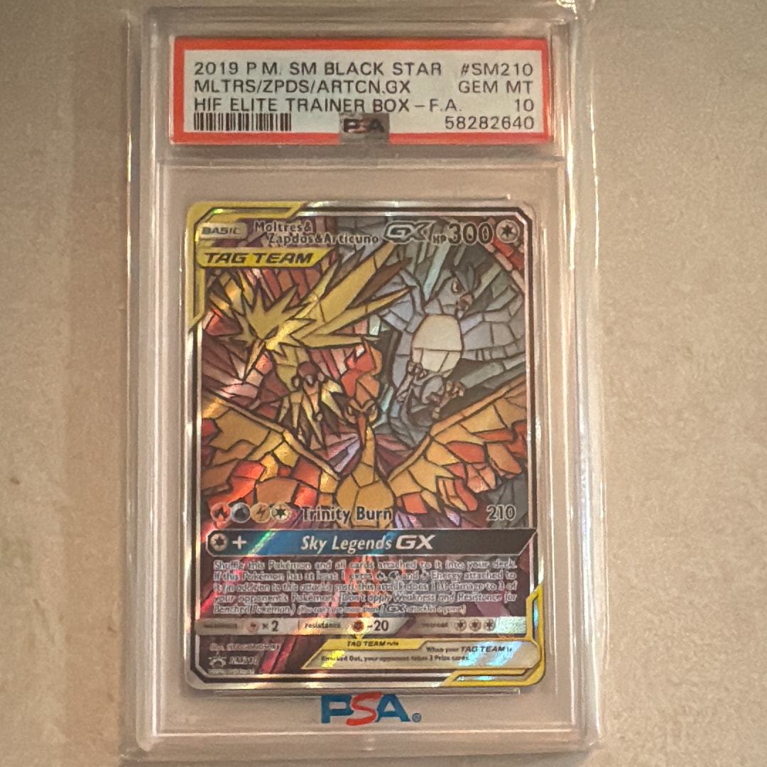 PSA10】ファイヤー&サンダー&フリーザーGX SR: SA (三鳥) [SM10b 060
