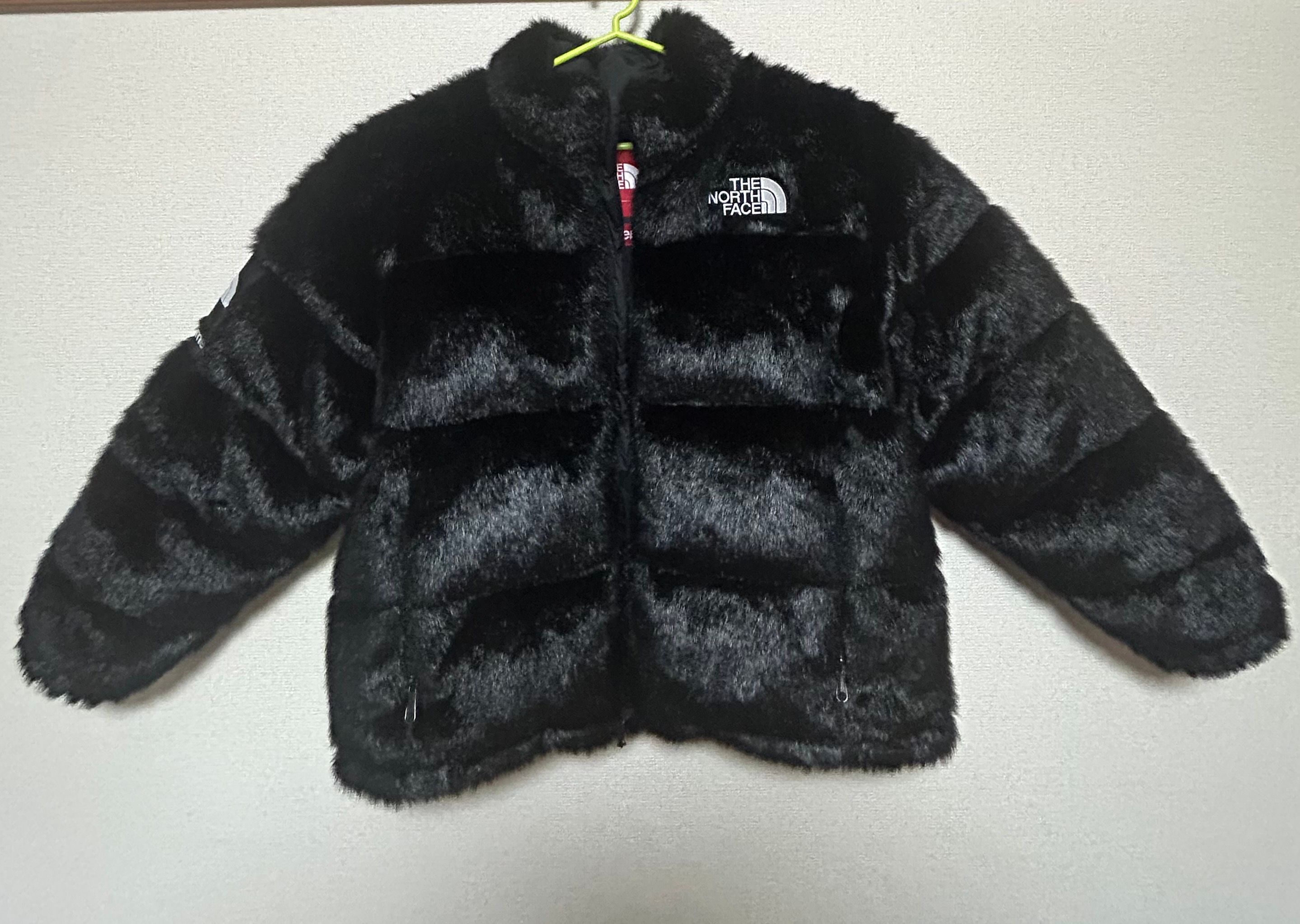 Supreme x The North Face Faux Fur Nuptse Jacket "Black"