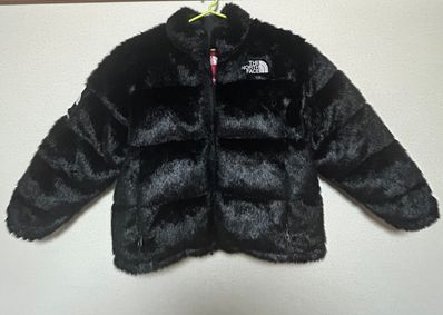 Supreme x The North Face Faux Fur Nuptse Jacket "Black"