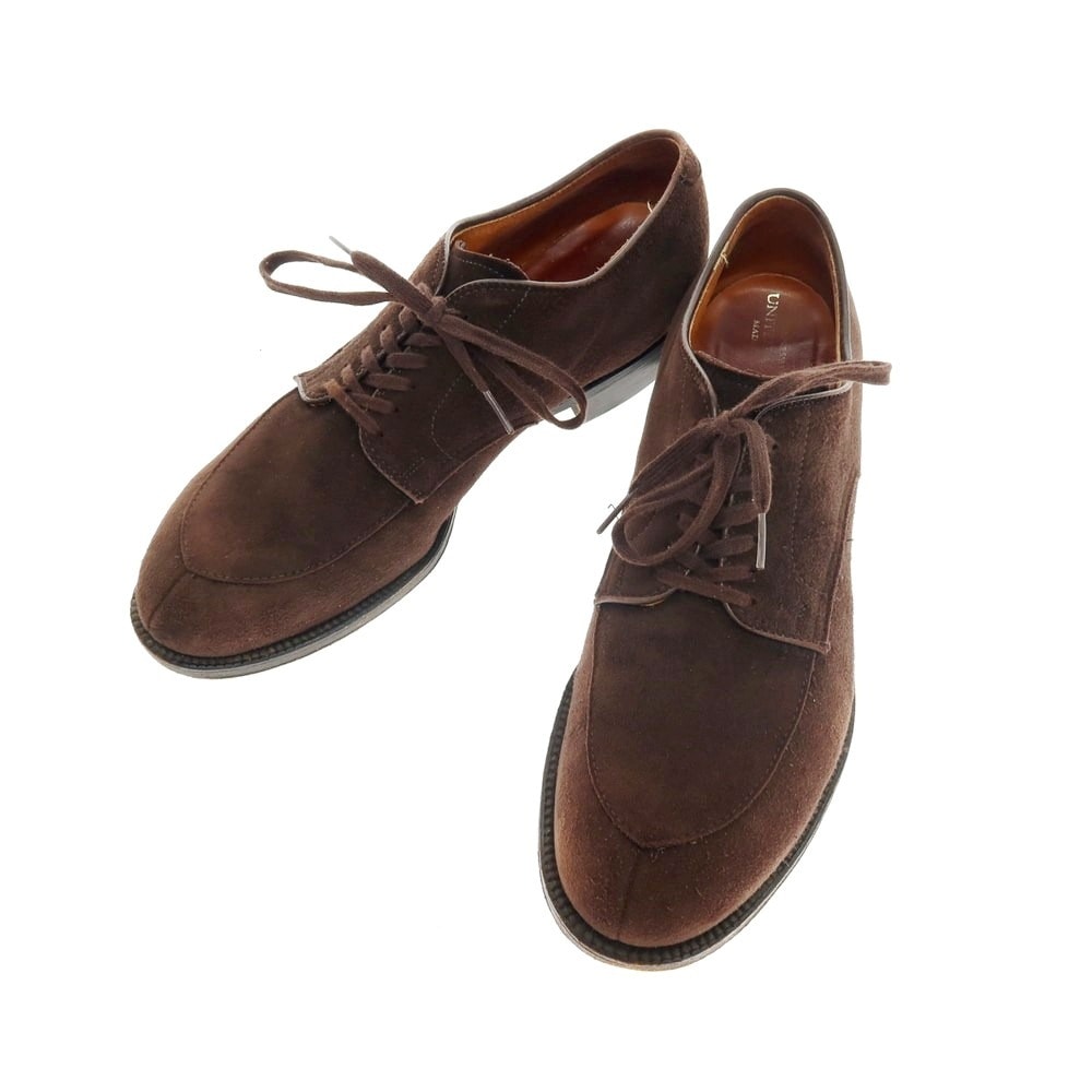 【中古】オールデン ALDEN 54351 UNITED ARROWS別注 スエード Vチップ ドレスシューズ ダークブラウン【サイズ9 D】【メンズ】