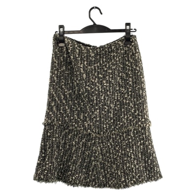 美品 CHANEL シャネル ツイード ココマーク サイズ36 マルチカラー レーヨン ポリアミド/ シルク/ スカート 506827 【中古】