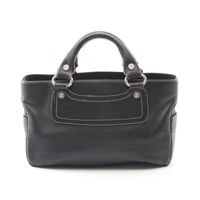 セリーヌ CELINE ブギーバッグ ハンドバッグ バッグ レザー レディース ブラック系 【中古】