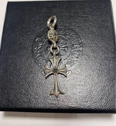 Chrome Hearts 1 Ball Tiny CH Cross Charm "Silver"