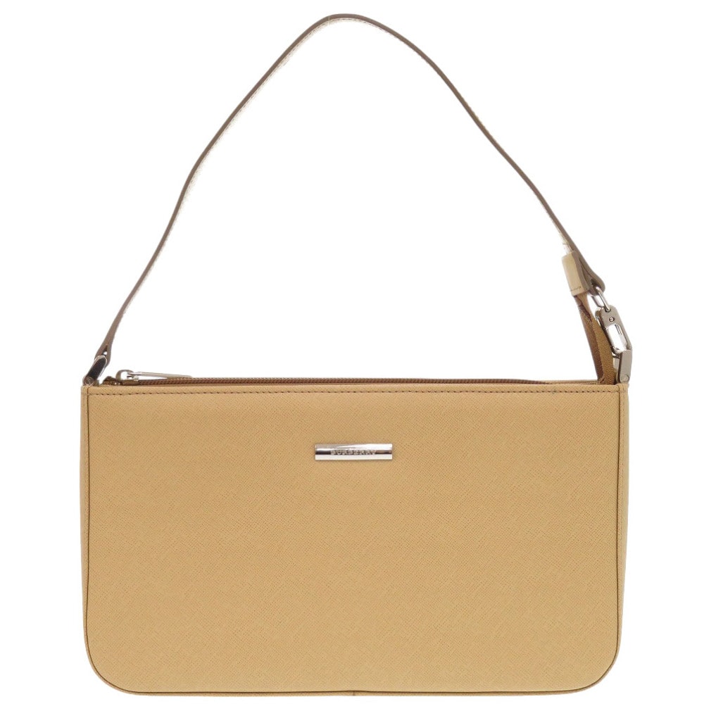 バーバリー レザー ベージュ ショルダーバッグ