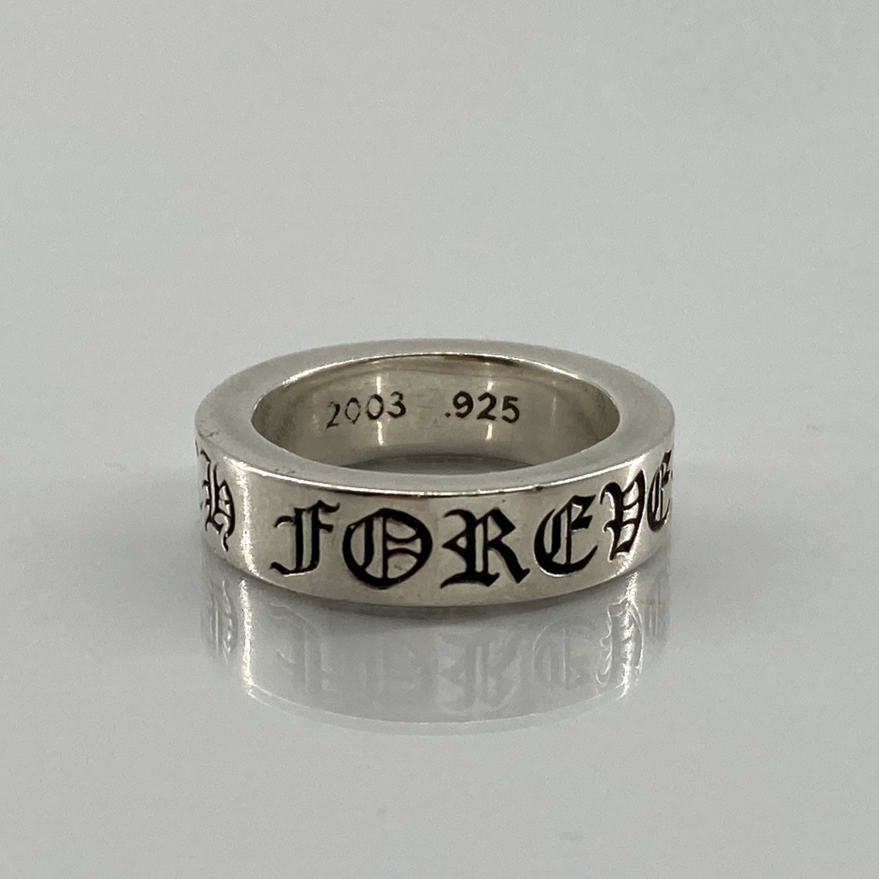 CHROME HEARTS(クロムハーツ) SPACER FOREVER  6mmスペーサーフォーエバー  Sv925 リング・指輪 11.08g シルバー