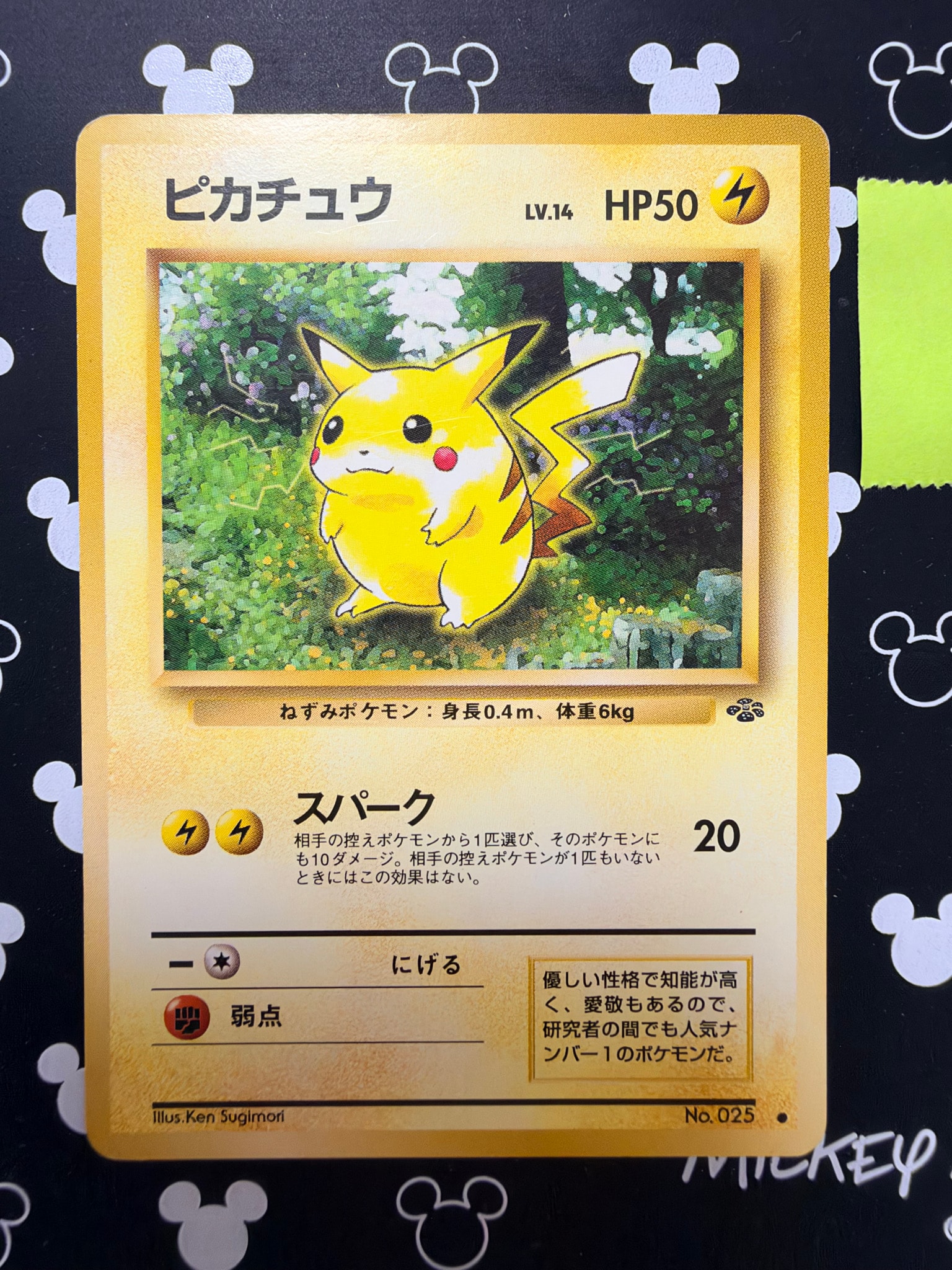 ピカチュウ ● : 旧裏 [PMCG2 No.025](拡張パック「ポケモンジャングル」)