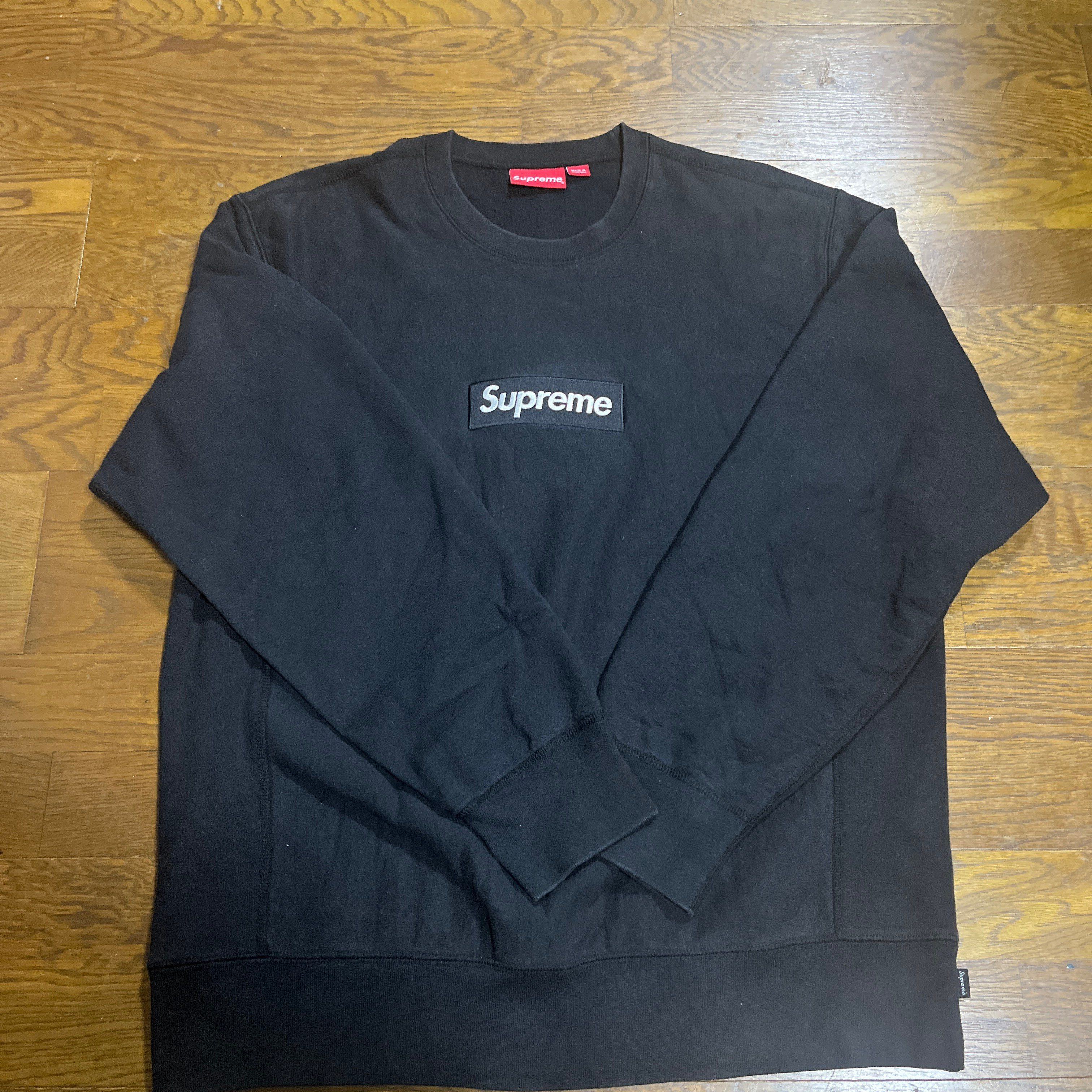 Supreme Box Logo Crewneck Sweatshirt "Black" (18FW)