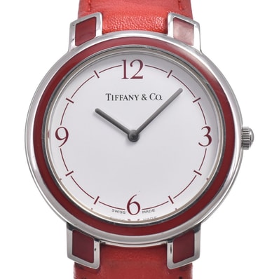 ティファニー TIFFANY&Co. M611 ホワイト クォーツ レディース 良品 腕時計 N#150948