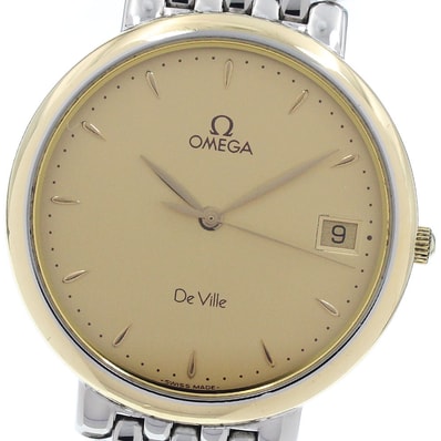 オメガ OMEGA デビル デイト ラウンド クォーツ メンズ _956504