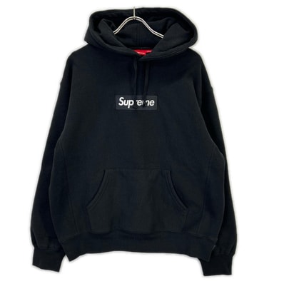 シュプリーム 24FW ブラック Box Logo Hooded Sweatshirt M