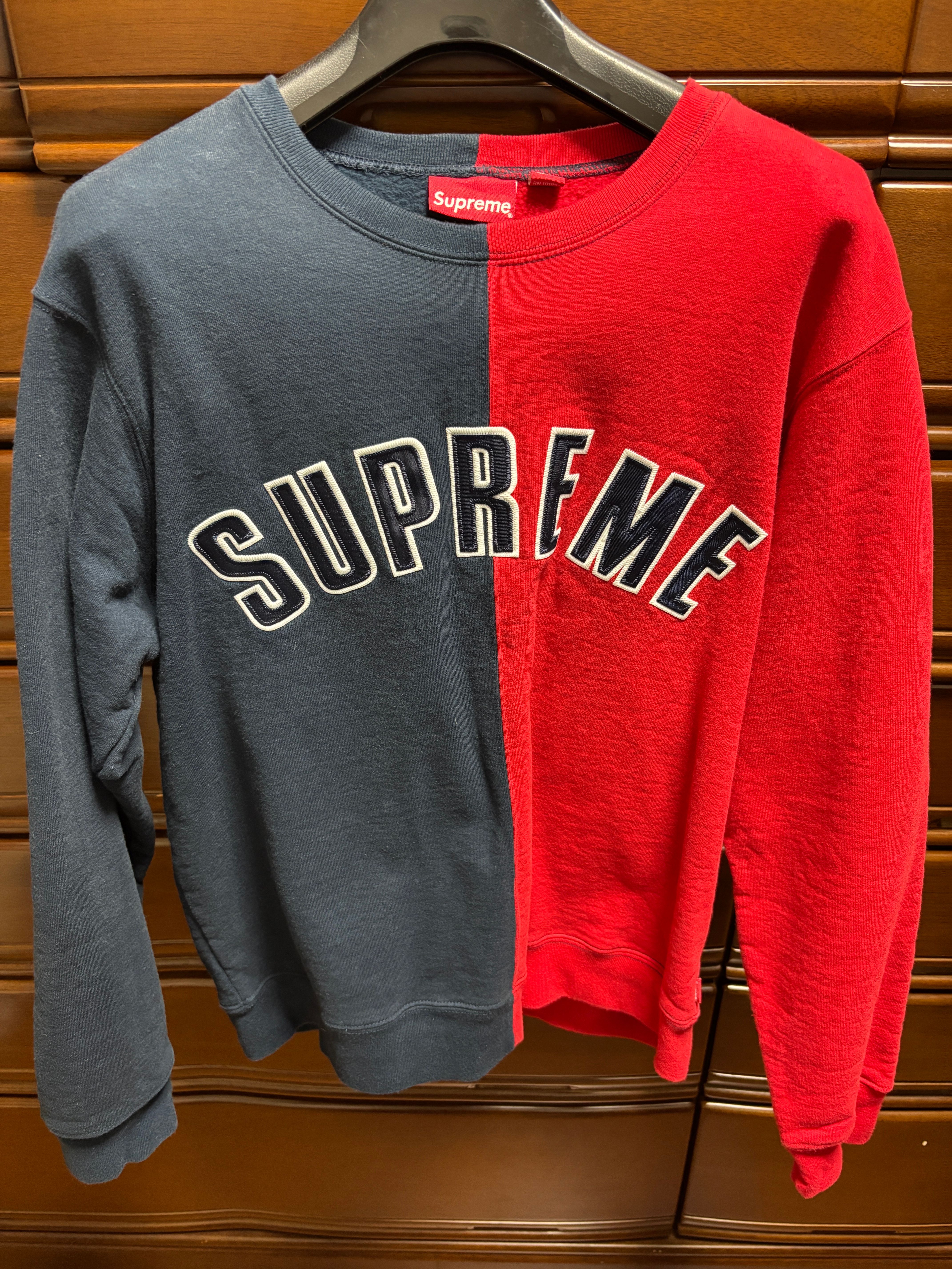 シュプリーム split crewneck sweatshirt Supreme-Split-Crewneck-