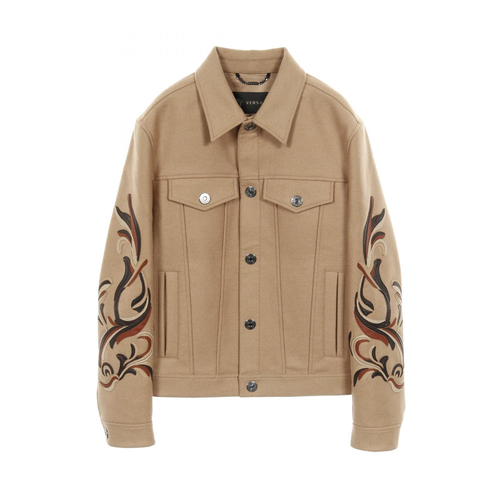 ヴェルサーチ VERSACE 衣料品 アウター ウール キャメル メンズ ベージュ系 / ブラウン系 【中古】