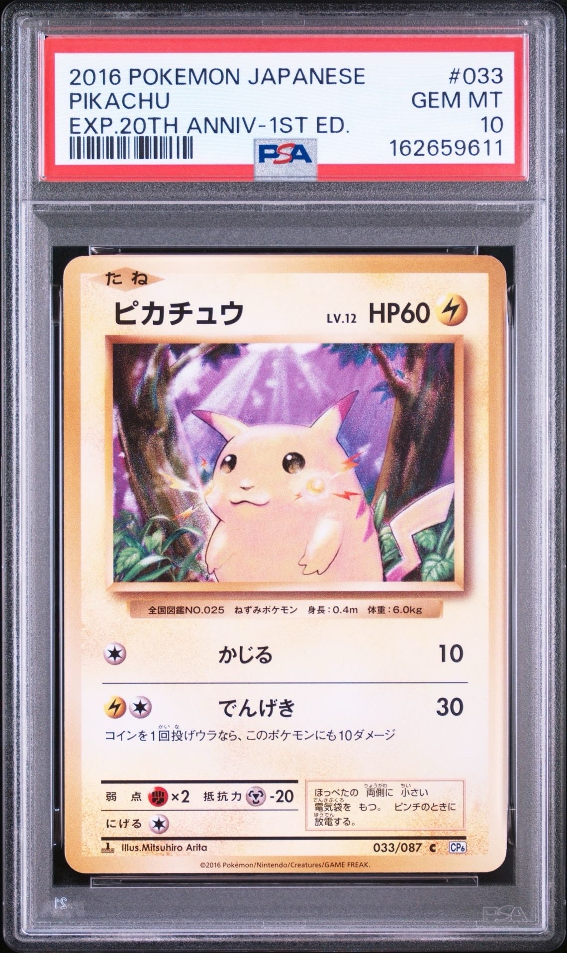 ピカチュウ C :1ED [CP6 033/087](コンセプトパック「ポケットモンスターカードゲーム 拡張パック 20th Anniversary」)