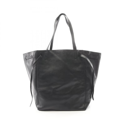 セリーヌ CELINE カバ ファントム ミディアム トートバッグ バッグ レザー レディース ブラック系 【中古】