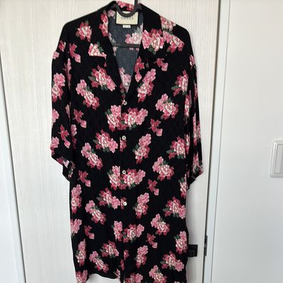 GUCCI グッチ 20SS PEONY ボーリングシャツ GG総柄 花柄