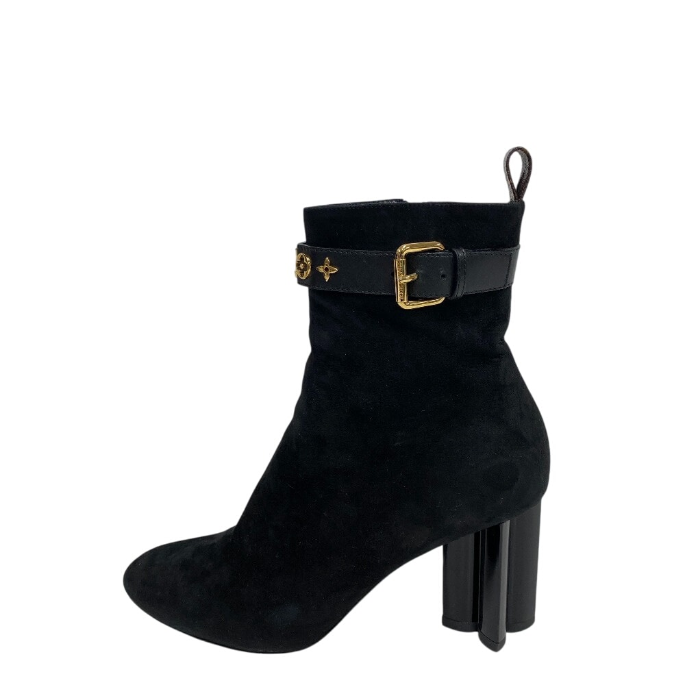 ルイヴィトン LOUIS VUITTON ブーツ シルエット・ライン アンクルブーツ ブラック