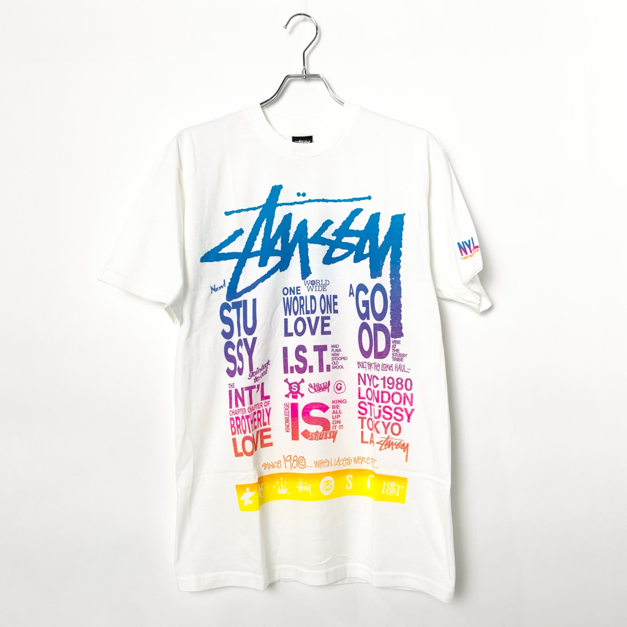 STUSSY WORLD WIDE TEE WHITE