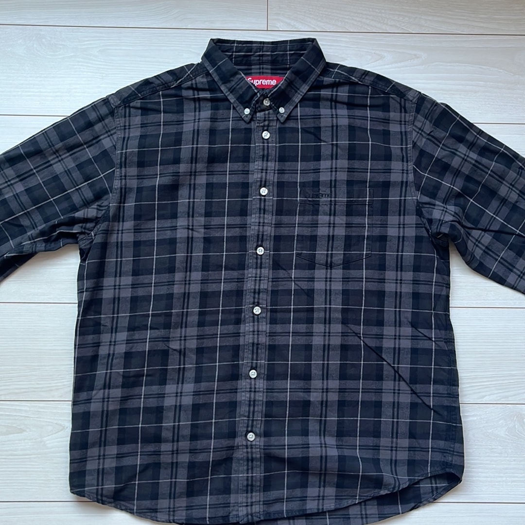 Supreme Plaid Flannel Shirt "Black" (24FW)