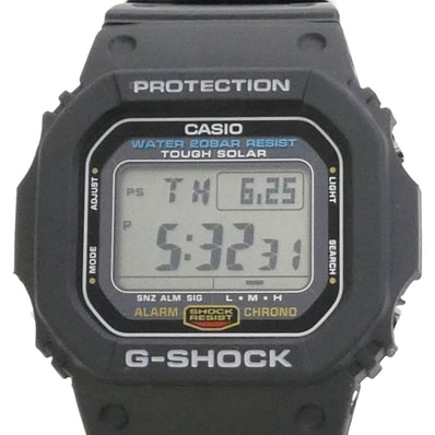 G-SHOCK ジーショック G-5600UE-1JF 5600 タフソーラー 時計 ウォッチ ブラック系【極上美品】【中古】