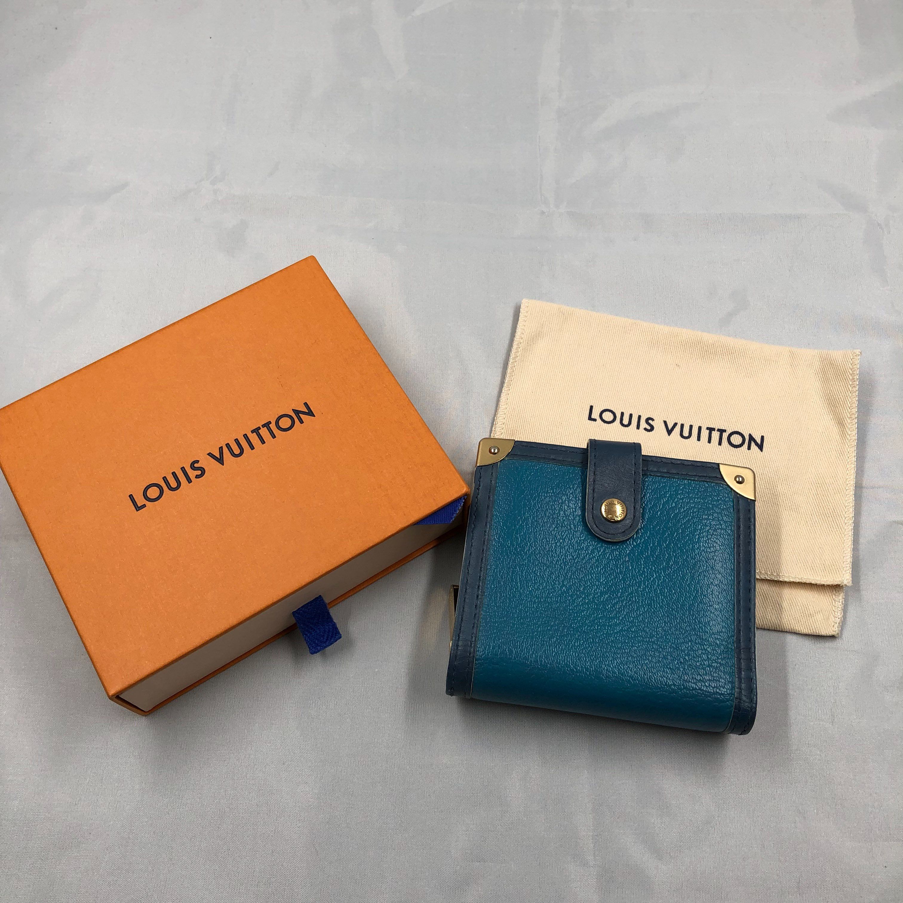 Louis Vuitton Compact Zip Wallet "Blue"