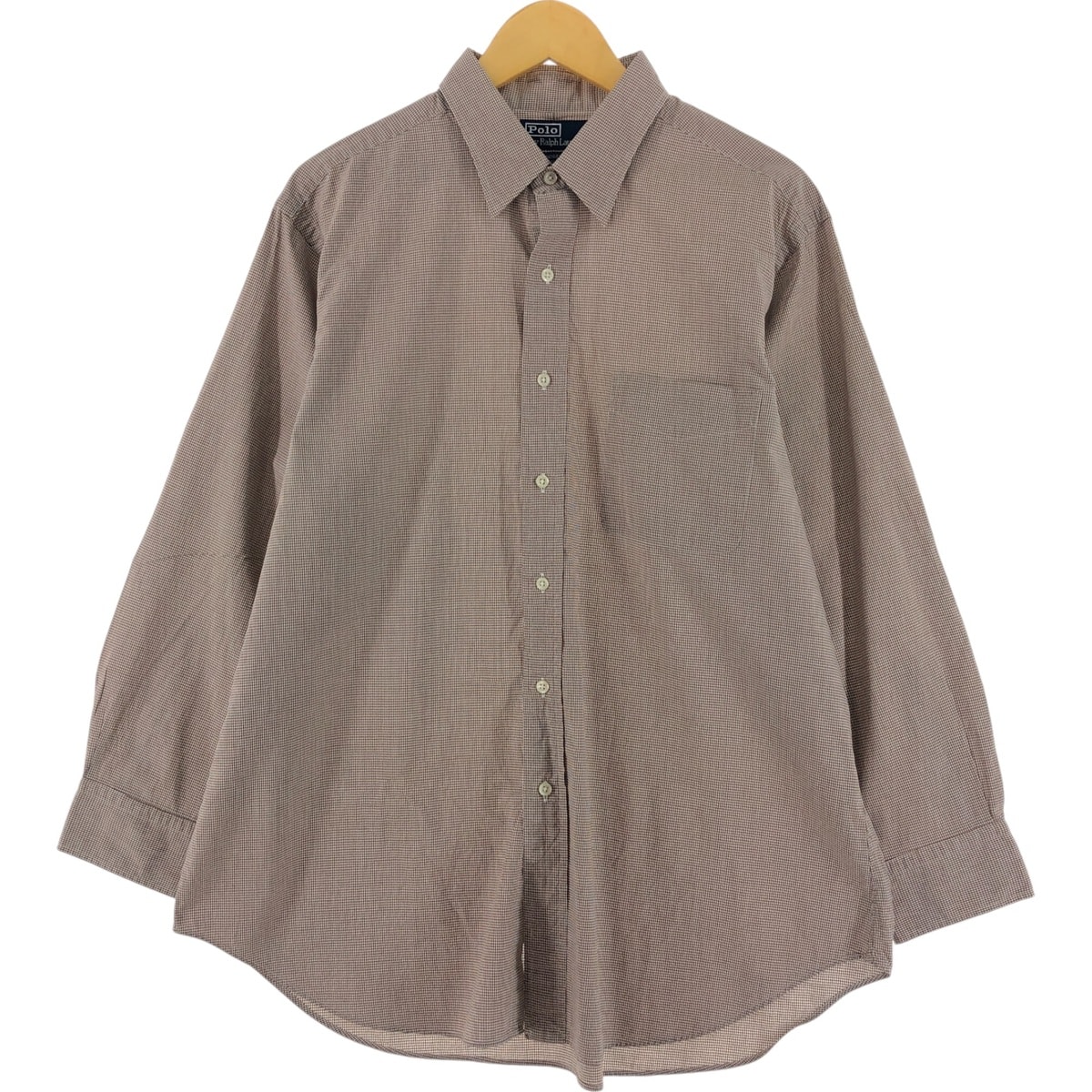 古着 ラルフローレン Ralph Lauren POLO by Ralph Lauren ANDREW ギンガムチェック 長袖 コットンチェックシャツ メンズXL相当/eaa528660