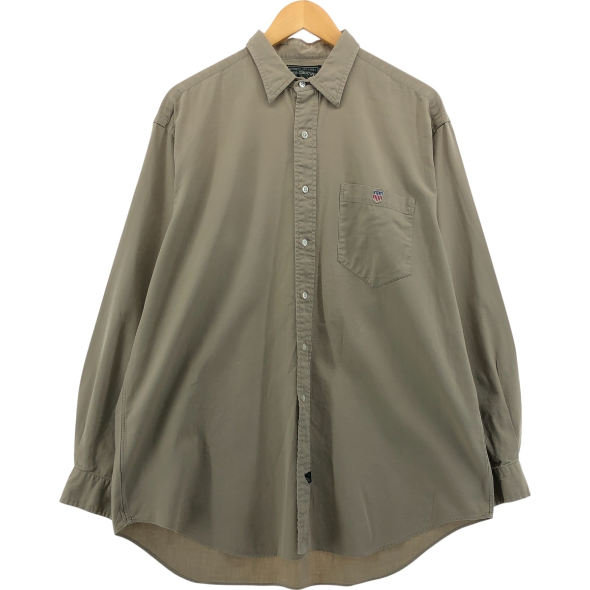 古着 80~90年代 ラルフローレン Ralph Lauren POLO COUNTRY ポロカントリー 長袖 コットンシャツ メンズL相当 ヴィンテージ/eaa561538