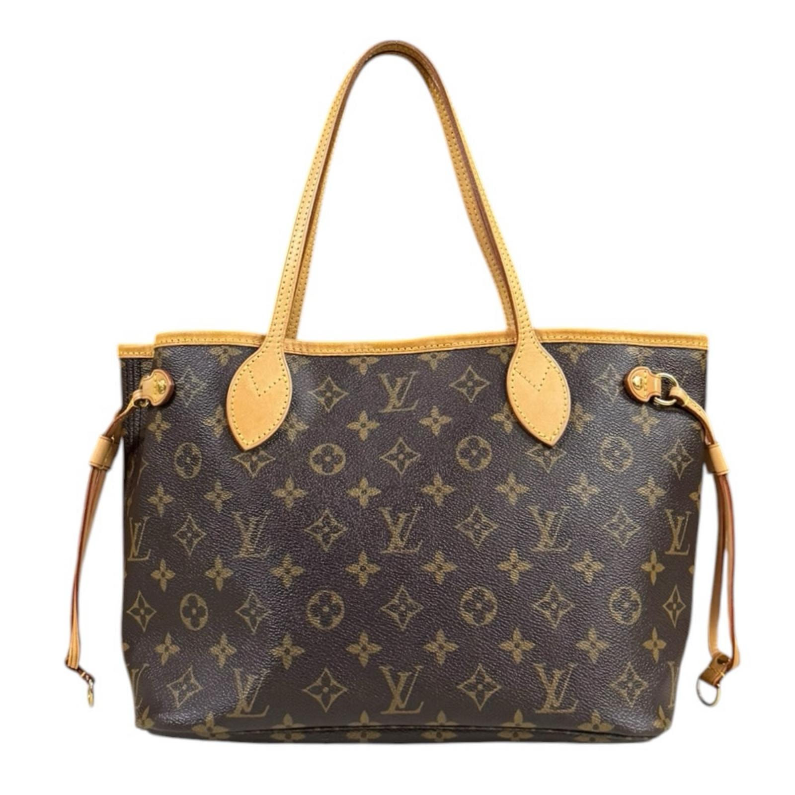 ルイヴィトン ネヴァーフルPM モノグラム トートバッグ モノグラムキャンバス M40155 ブラウン レディース LOUIS VUITTON  中古