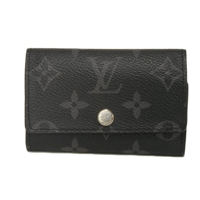 LOUIS VUITTON ルイ・ヴィトン ミュルティクレ 6 現行 LVロゴ フラワー ブラック グレー RFID ICチップ 6連 スナップボタン モノグラム エクリプス ノワール キーケース M82603