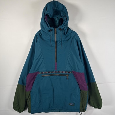 古着 70's~80's/70年代~80年代 ヴィンテージ エルエルビーン L.L.Bean アノラックパーカー チロリアン ブルー系 マルチカラー メンズ