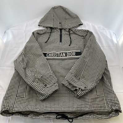 Christian Dior(クリスチャン・ディオール) オブリークテクニカルタフタ アノラックフーディー ジャケット 017C10A2856 サイズXS ブラック