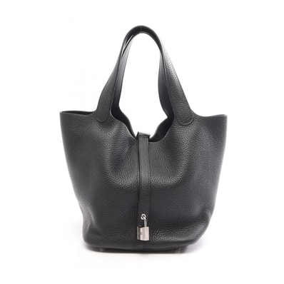エルメス HERMES ピコタンロックMM ハンドバッグ バッグ レザー トリヨンクレマンス トリヨンクレマンス D刻印(2019年製造) レディース ブラック系 【中古】