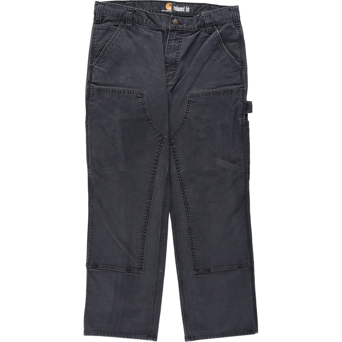D (傷や汚れあり)】古着 カーハート Carhartt RELAXED FIT ダブルニー 