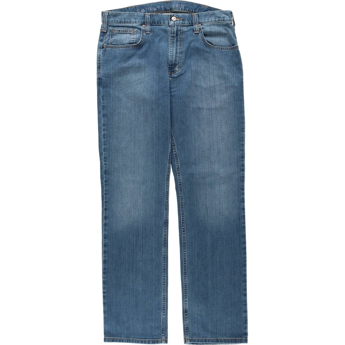 古着 カーハート Carhartt RELAXED FIT ストレートデニムパンツ メンズw35相当/eaa631130