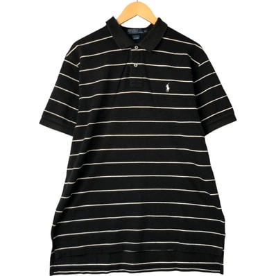 古着 ラルフローレン Ralph Lauren POLO by Ralph Lauren 半袖 ボーダー ポロシャツ メンズXL相当/eaa547102
