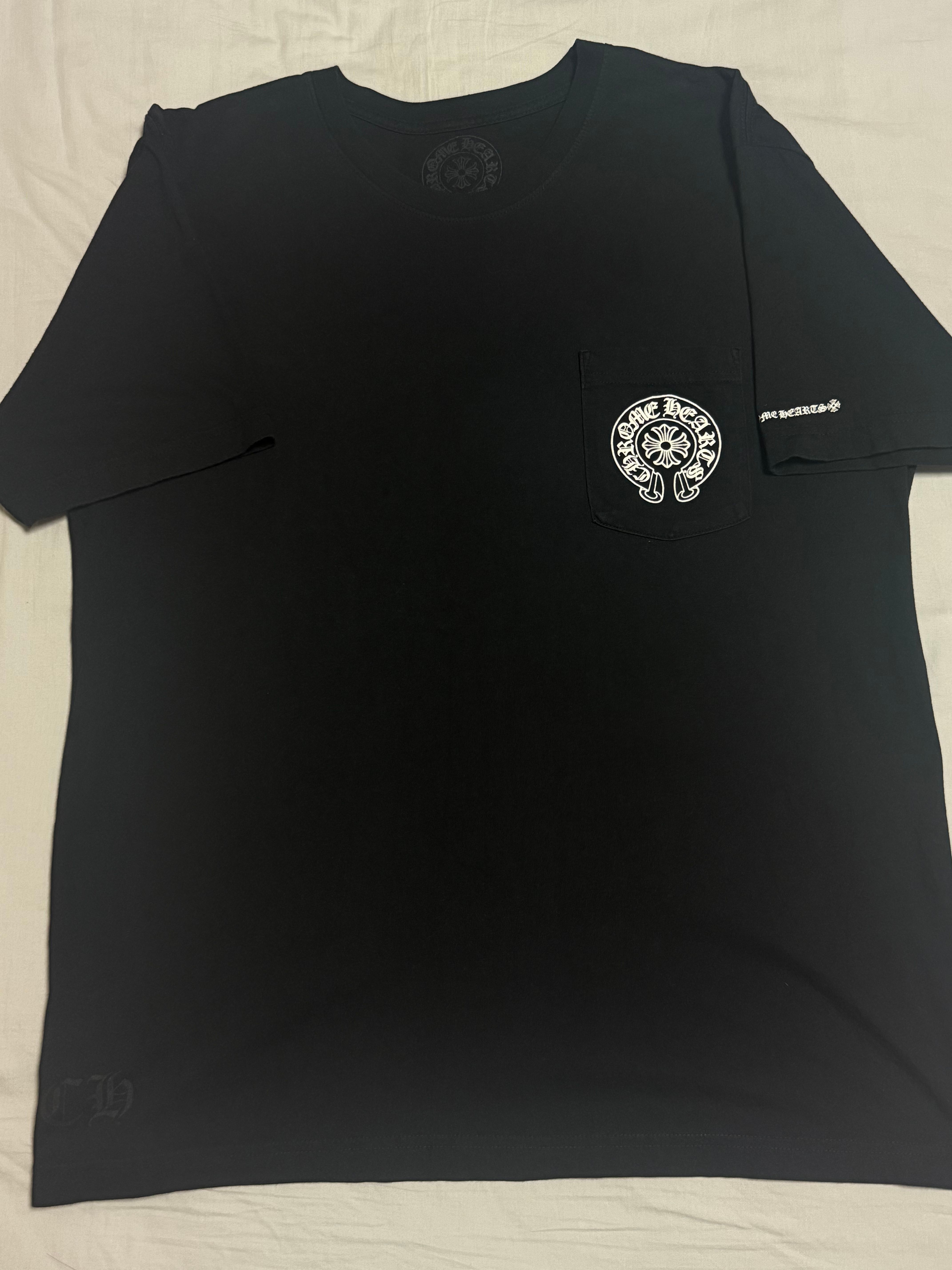 Chrome Hearts Horse Shoe Logo Pocket T-Shirt "Black"