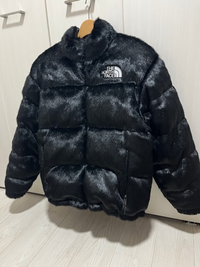 Supreme x The North Face Faux Fur Nuptse Jacket "Black"