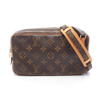 ルイ・ヴィトン LOUIS VUITTON マルリーバンドリエール ショルダーバッグ バッグ PVCコーティングキャンバス レザー モノグラム レディース ブラウン系 M51828 【中古】