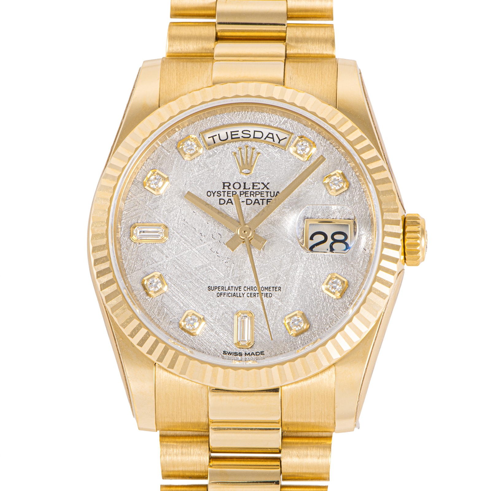 ROLEX ロレックス デイデイト 118238A メテオライト K18YG【中古】