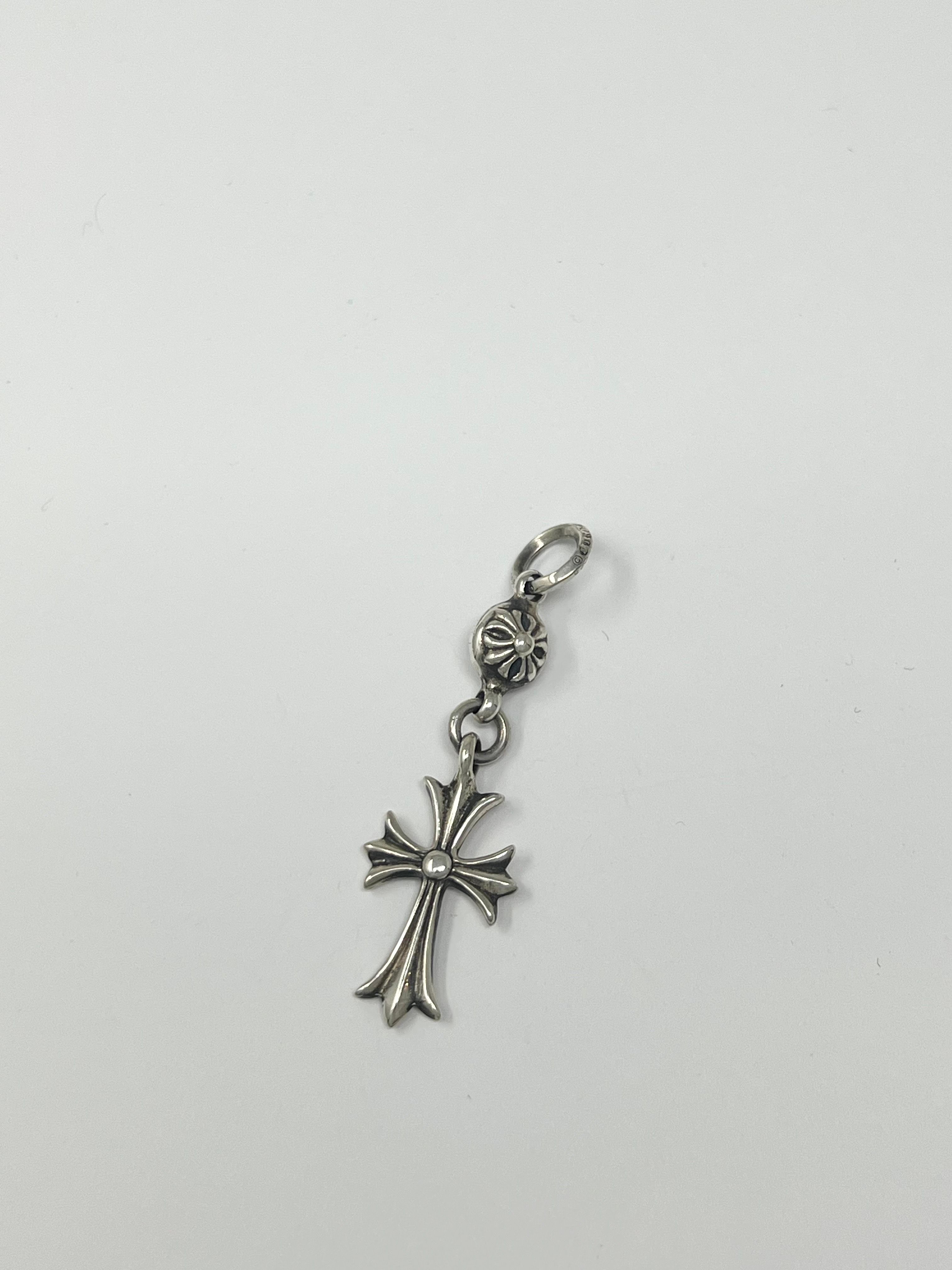 Chrome Hearts 1 Ball Tiny CH Cross Charm "Silver"